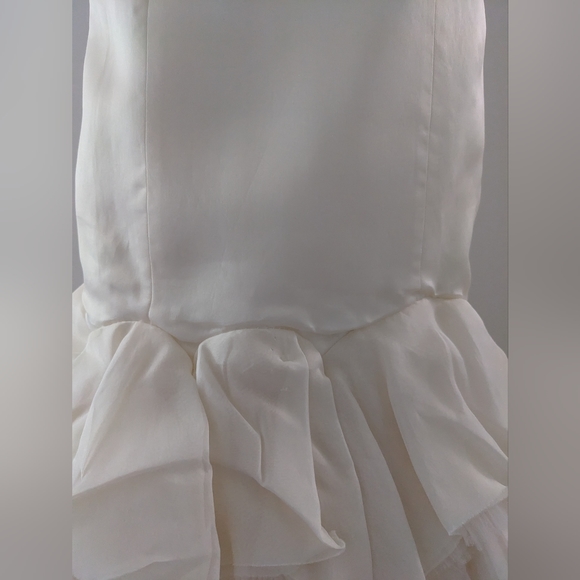 NWOT 💯 Silk Ivory Wedding Gown Street 6 More pics $7k - Picture 10 of 12